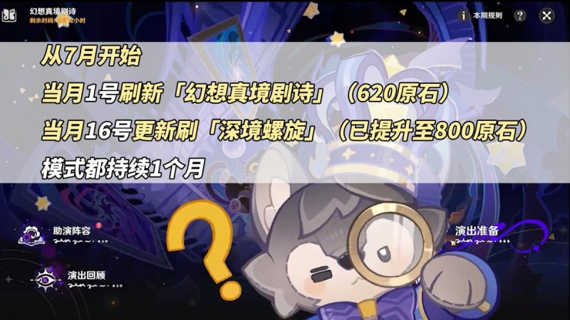 原神幻想真境剧诗三种难度 角色需求与奖励区别介绍