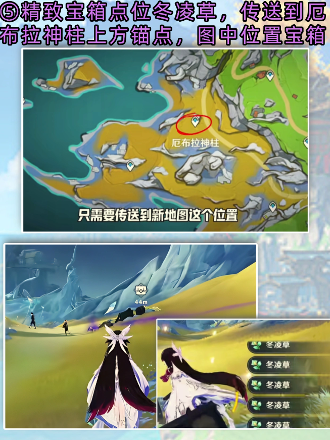 原神冬凌草位置分布图 冬凌草高效采集路线分享