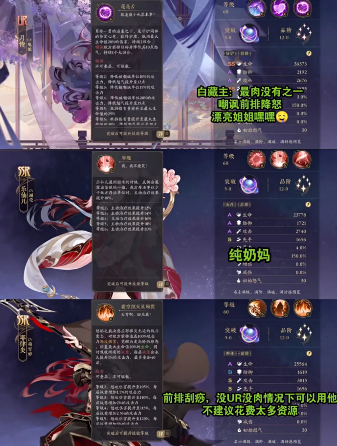 花亦山心之月名士图鉴攻略汇总