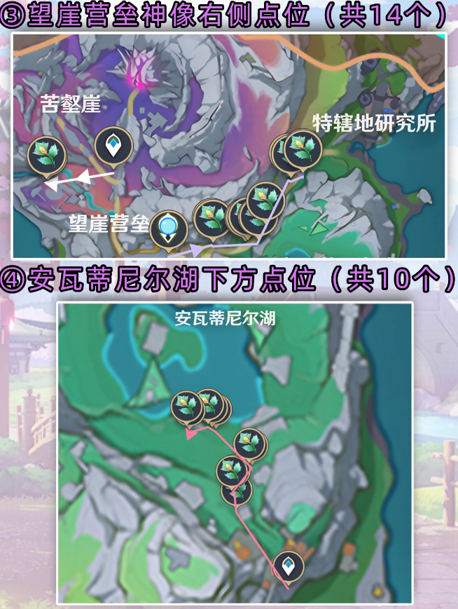 原神冬凌草位置分布图 冬凌草高效采集路线分享