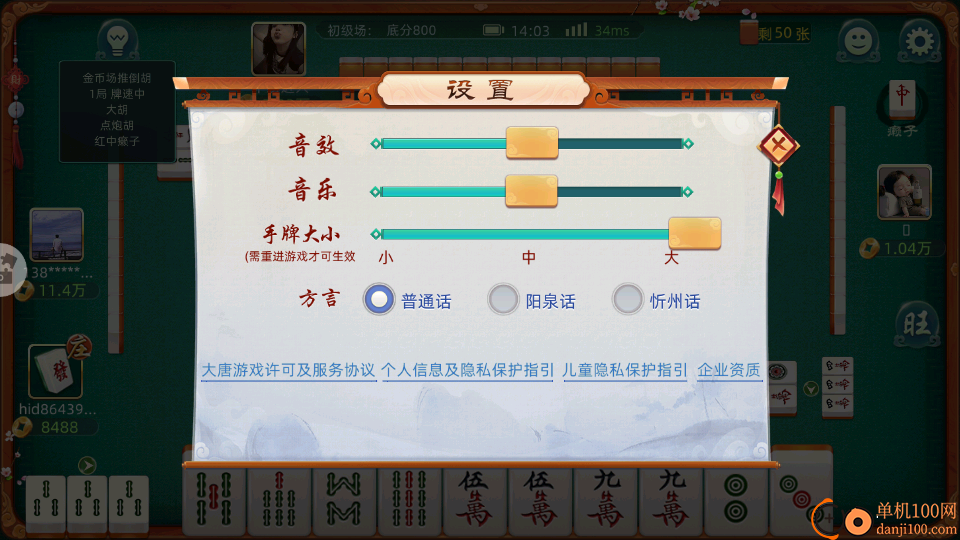 大唐麻将游戏软件V1.0vivo版