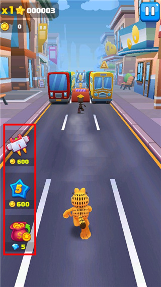 加菲猫跑酷破解版无限金币钻石版1