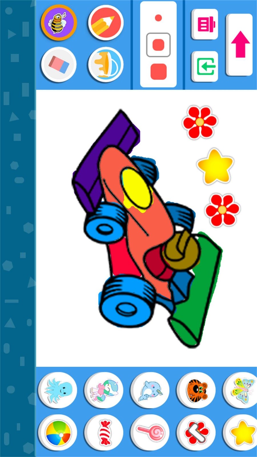 儿童游戏涂色画画游戏0