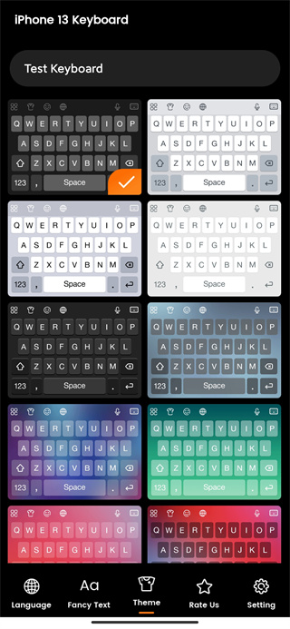 安卓仿iphone13输入法软件(KeyBoard For Iphone 13)2