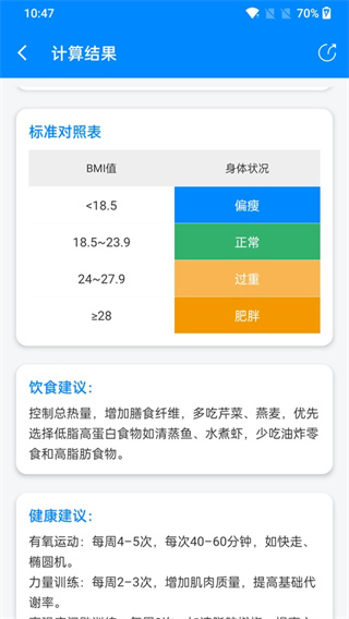体脂BMI计算器官方版4
