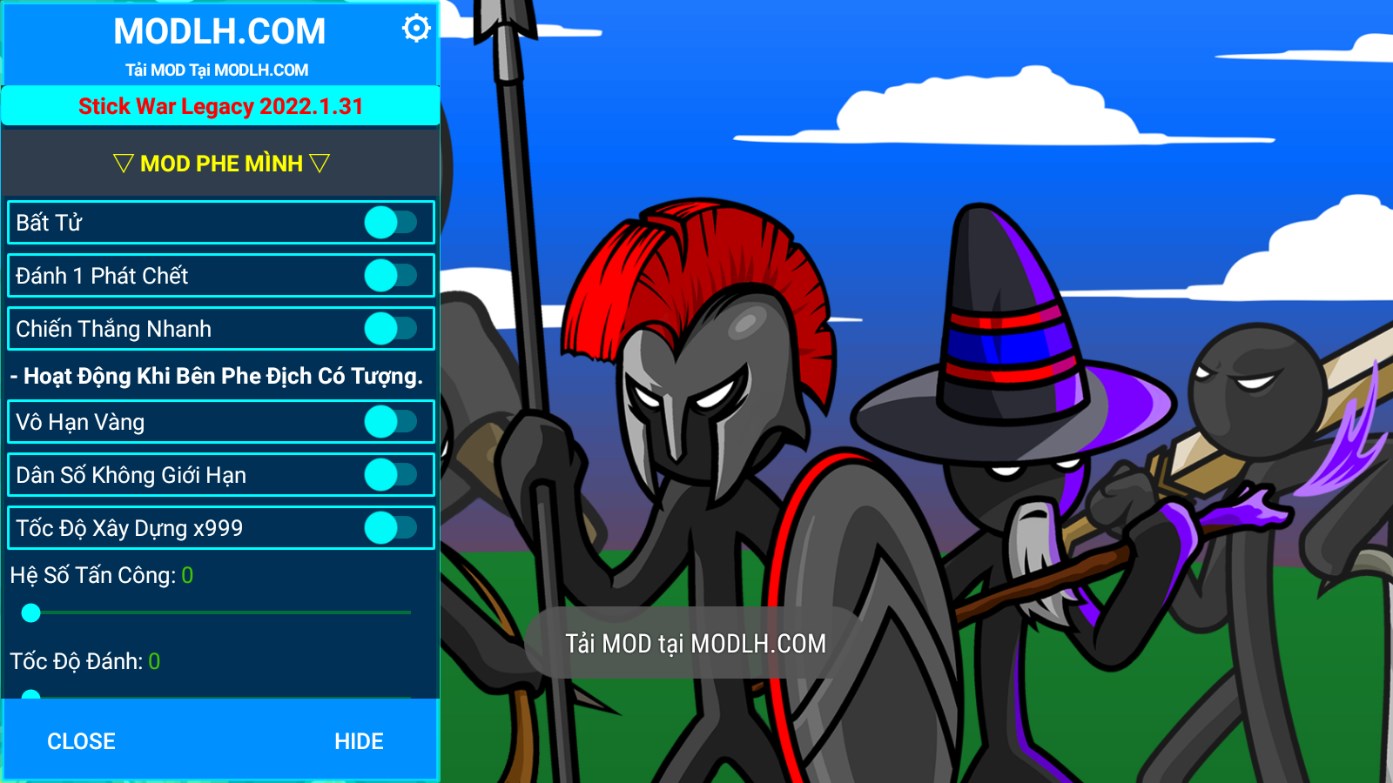 火柴人战争遗产斯巴达版内置菜单版手游0