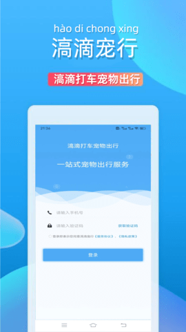 滈滴打车宠物出行app0