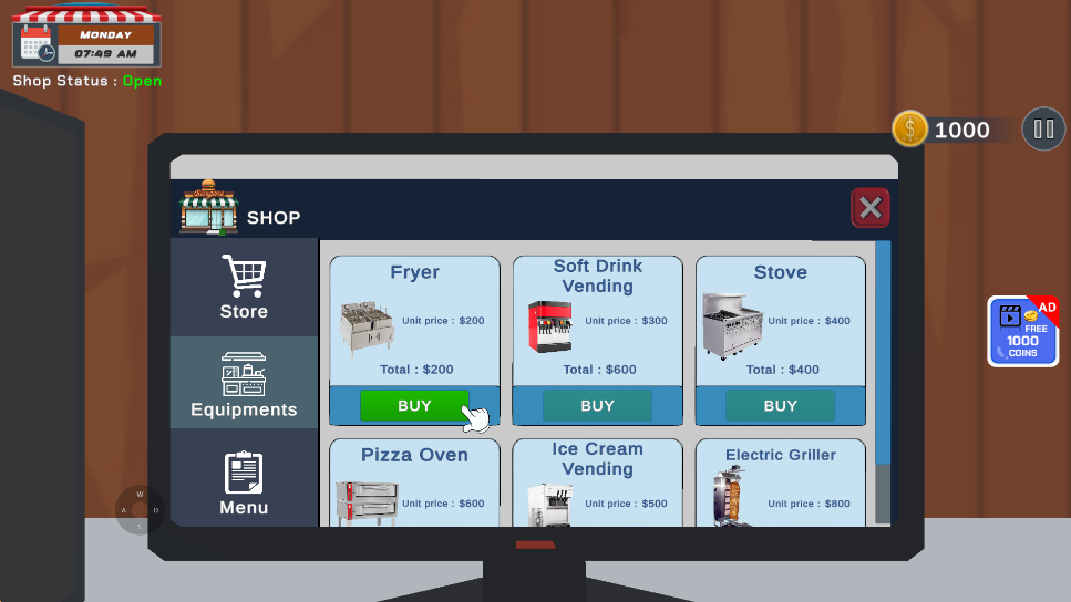 快餐店模拟器手机版Fast Food Store Simulator Game0