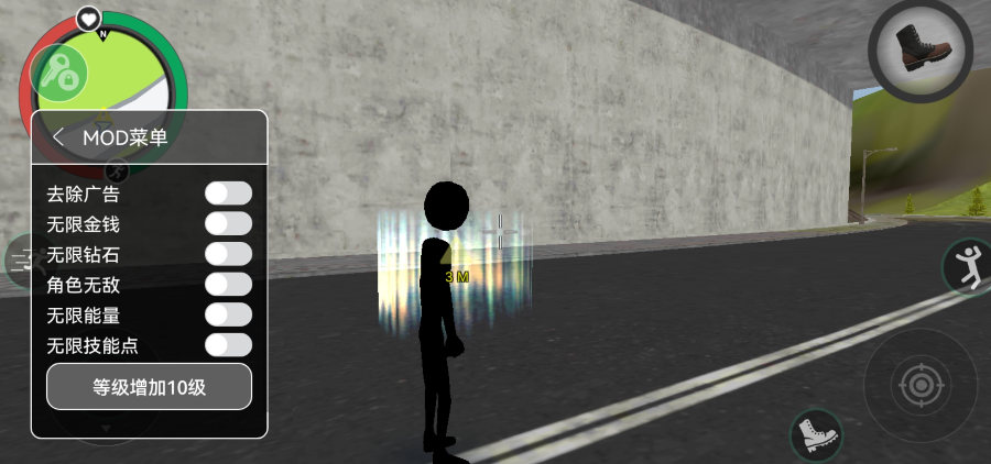 火柴人绳索英雄2内置作弊菜单(Stickman Rope Hero 2火柴人绳索英雄2汉化版)0