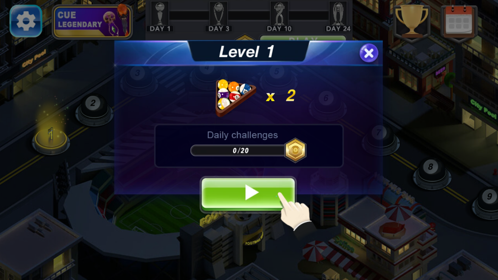 疯狂台球桌游戏手机版Billiards City2