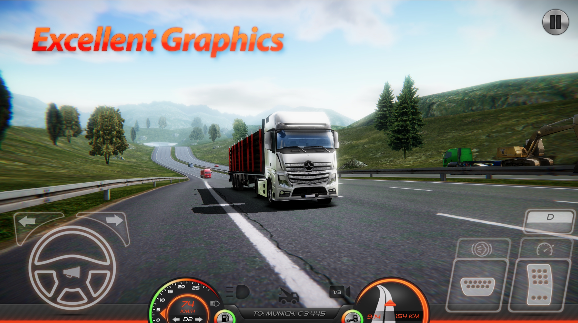 欧洲卡车模拟器2最新版本(Truck Simulator : Europe 2)1