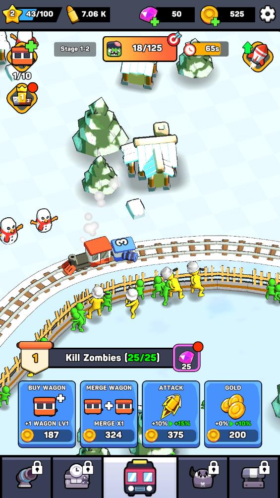 火车大亨僵尸猛攻手游版(Train Tycoon: Idle Defense)1