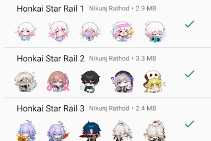 三月七表情包图片可爱app官方版Honkai Starrail Stickers - WhatsApp 三月七表情包图片可爱app官方版Honkai Starrail Stickers - WhatsApp