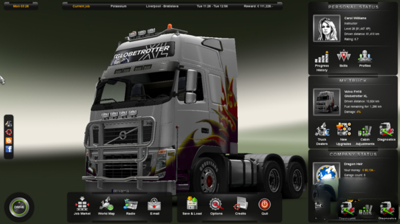 欧洲卡车模拟2七项修改器电脑版