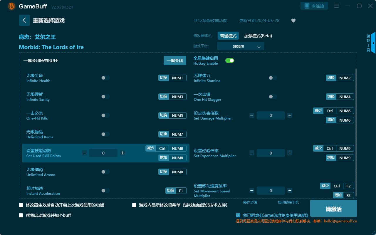 病态艾尔之王十二项修改器